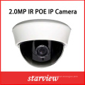 2.0MP IP Varifocal Lens Poe Network CCTV Security Plastic Dome Camera